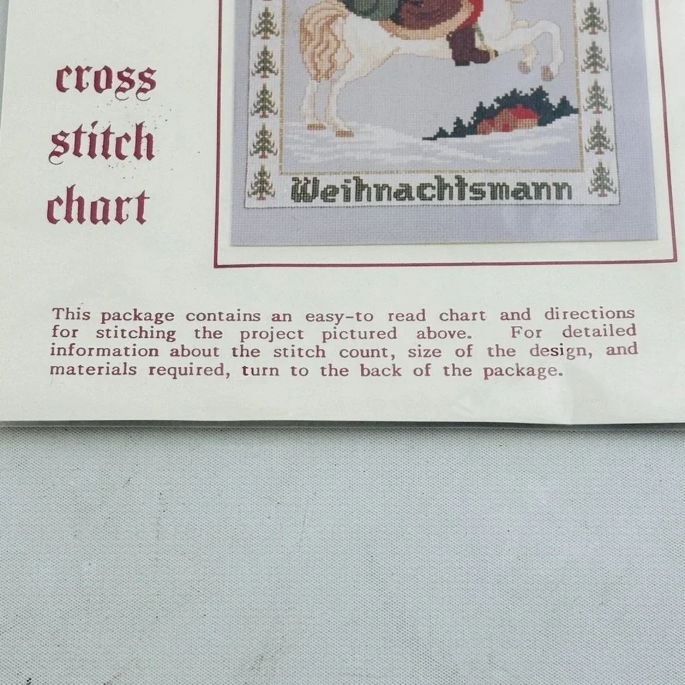Needle Maid‎ Designs German Christmas Man Cross Stitch Chart NMC-44 Santa